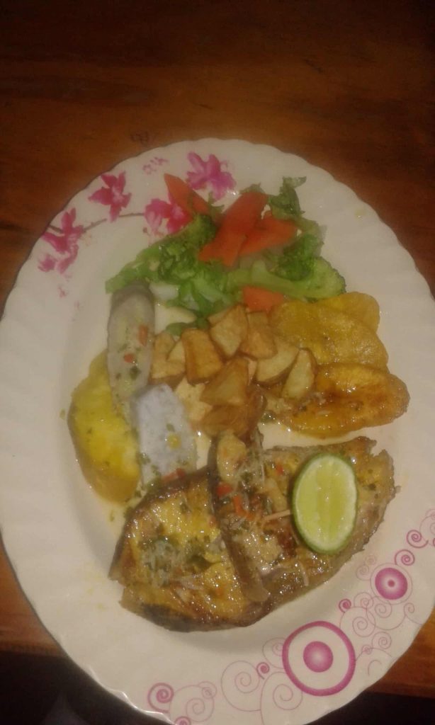 Belle View Creole Restaurant fish meal