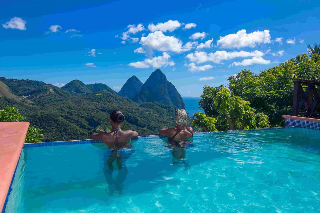 Samf Gardens Soufriere St. Lucia Pool View