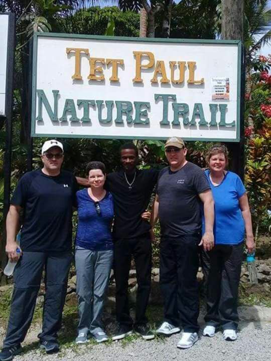 marc taxi service at tet paul nature trail St. Lucia