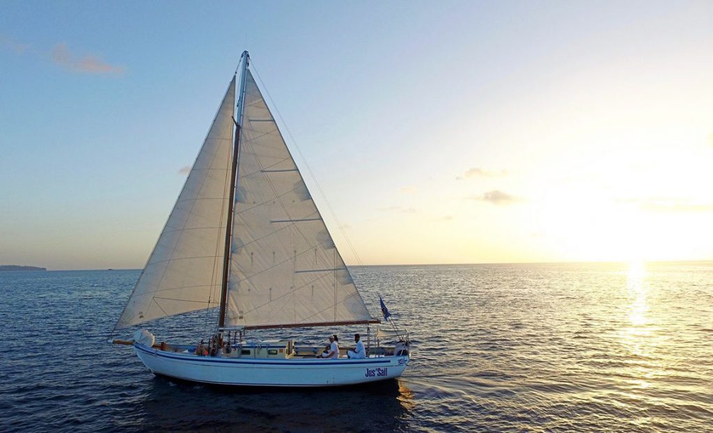 Sunset With Jus' Sail Cruises St. Lucia