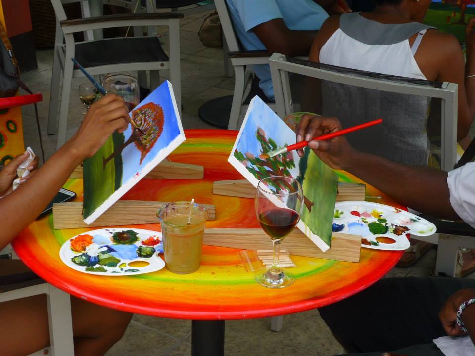 Island Mix St Lucia Group Painting