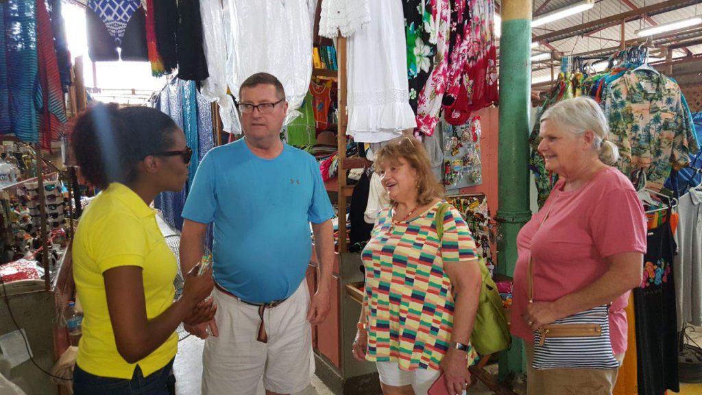 City Walker tour in castries arts and craft market