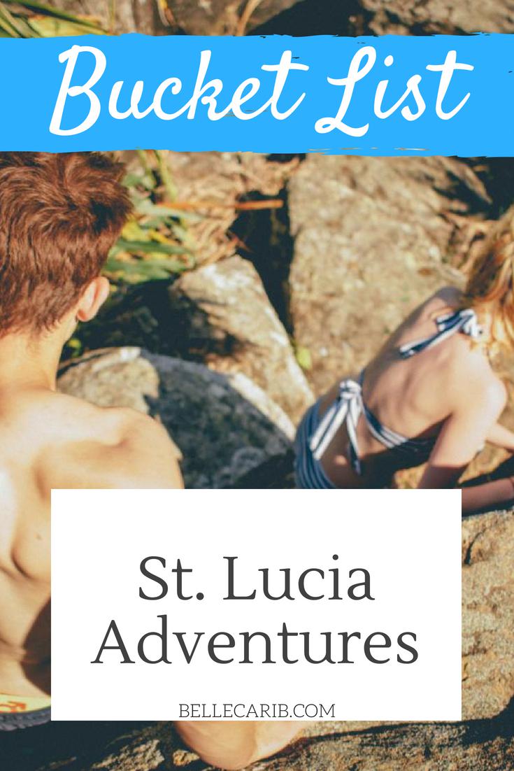 St. Lucia bucket list for adventurers pin