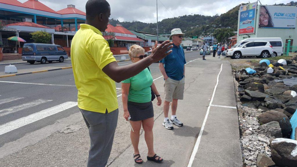 educating visitors abou Castries