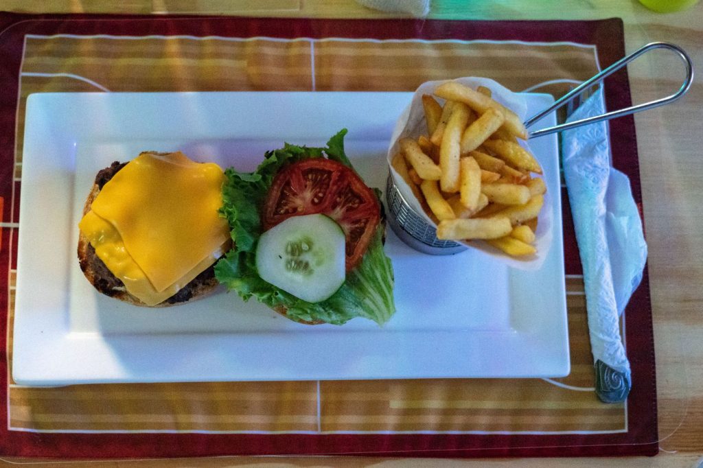 valelse sports bar and restaurant st lucia burger and fries