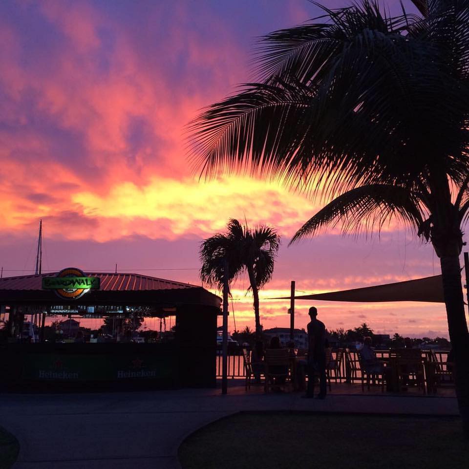 Boardwalk Bar St. Lucia sunset