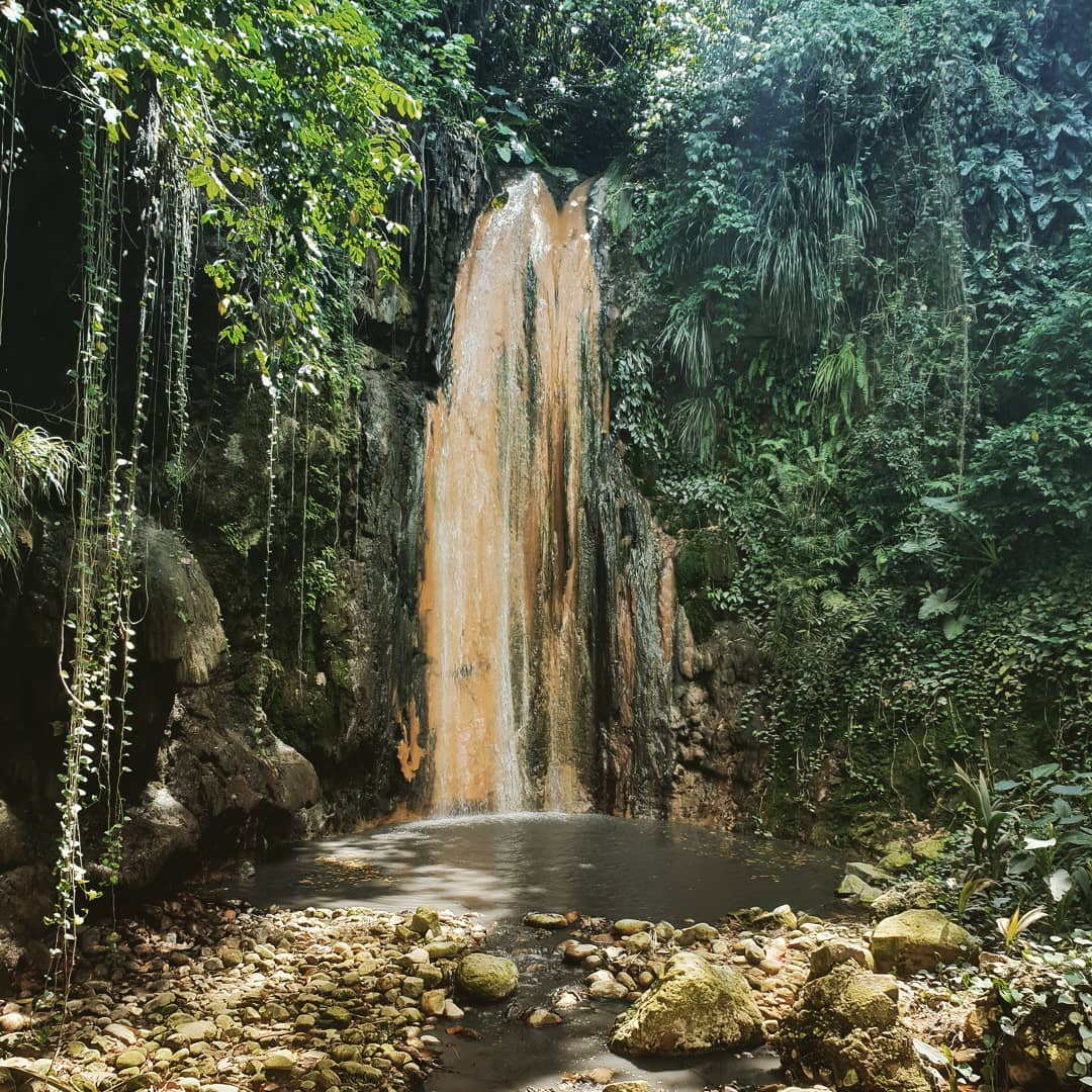 diamond waterfall St. Lucia